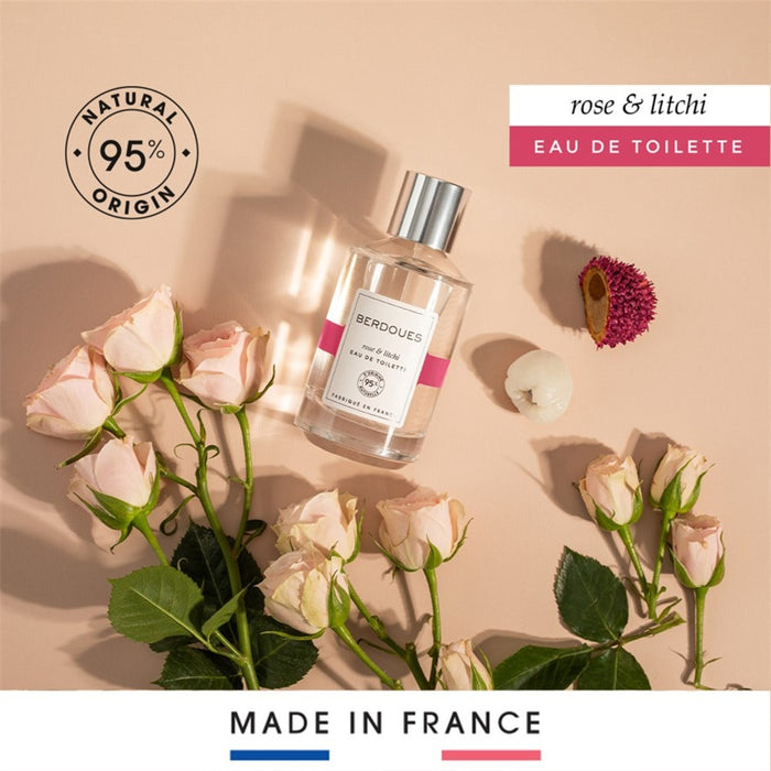 EAU DE TOILETTE ROSE LITCHI 95% ORGANICS